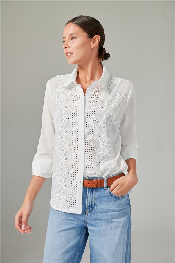 Camisa Vallys Bordada